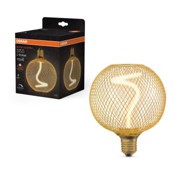 Bombilla LED regulable DECOR FILAMENT G125 E27/3,5W/230V 1800K dorado - Osram