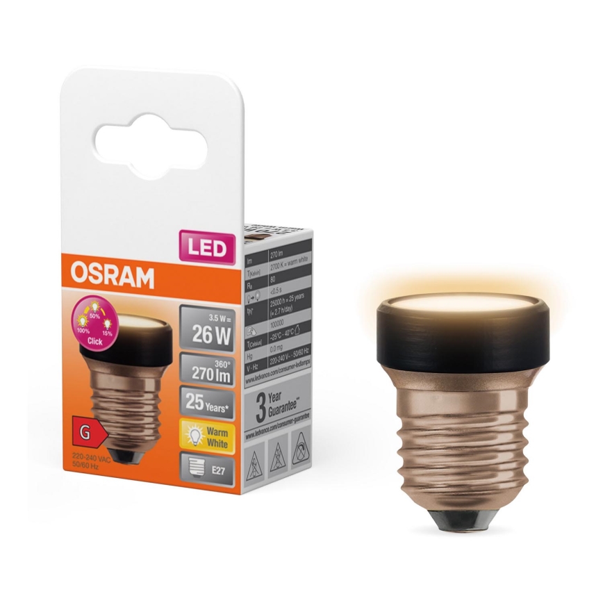 Bombilla LED regulable E27/3,5W/230V 2700K - Osram