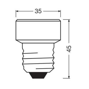 Bombilla LED regulable E27/3,5W/230V 2700K - Osram