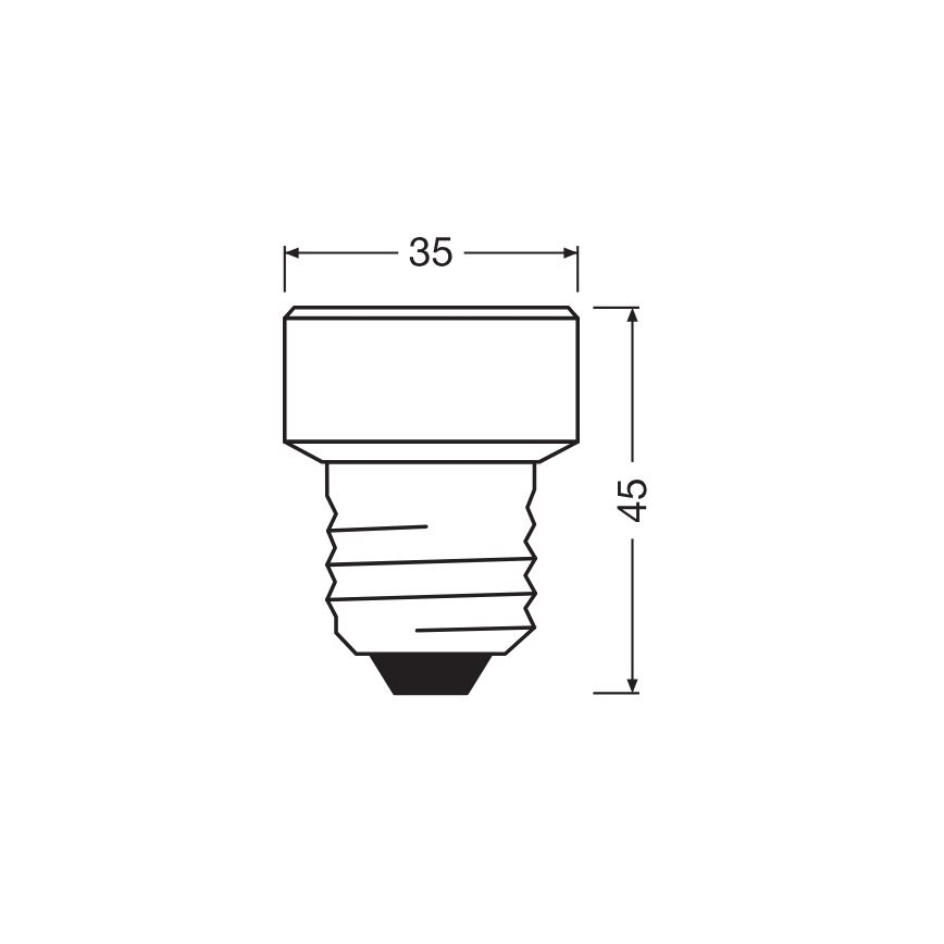 Bombilla LED regulable E27/3,5W/230V 2700K - Osram