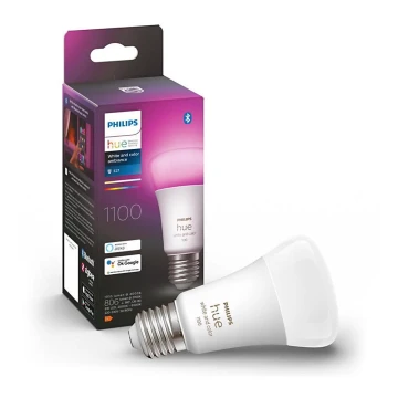 Bombilla LED regulable Philips Hue White And Color Ambiance A60 E27/9W/230V 2000-6500K