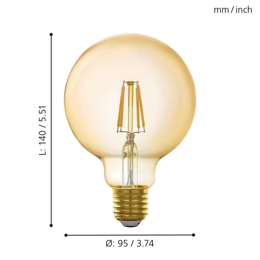 Bombilla LED regulable E27/5,5W/230V 2200K - Eglo