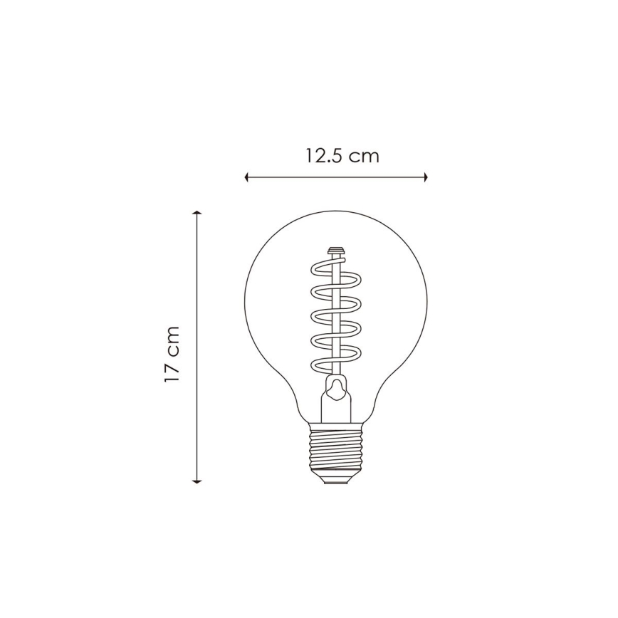 Bombilla LED regulable VINTAGE EDISON G125 E27/4W/230V 2200K