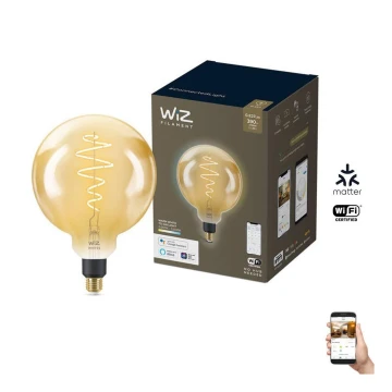 Bombilla LED regulable VINTAGE FILAMENT G200 E27/6W/230V 2000-5000K CRI 90 Wi-Fi - WiZ