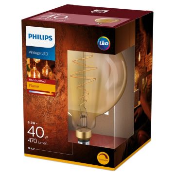 Bombilla LED regulable VINTAGE Philips G200 E27/6,5W/230V 2000K