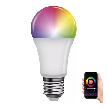 Bombilla LED RGB regulable GoSmart A60 E27/9W/230V 2700-6500K Wi-Fi Tuya
