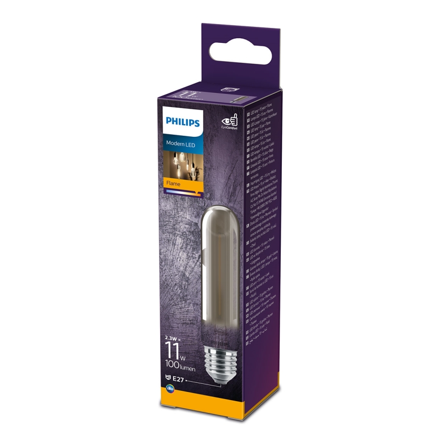 Bombilla LED SMOKY VINTAGE Philips T32 E27/2,3W/230V 1800K