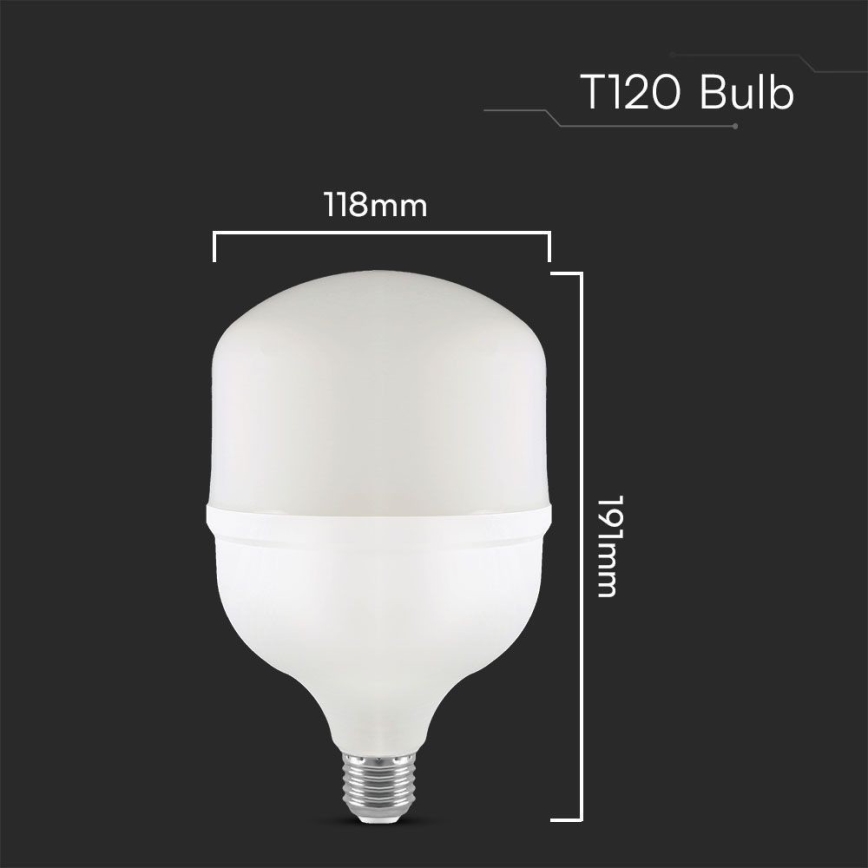 Bombilla LED T120 E40 E27/40W/230V 6500K