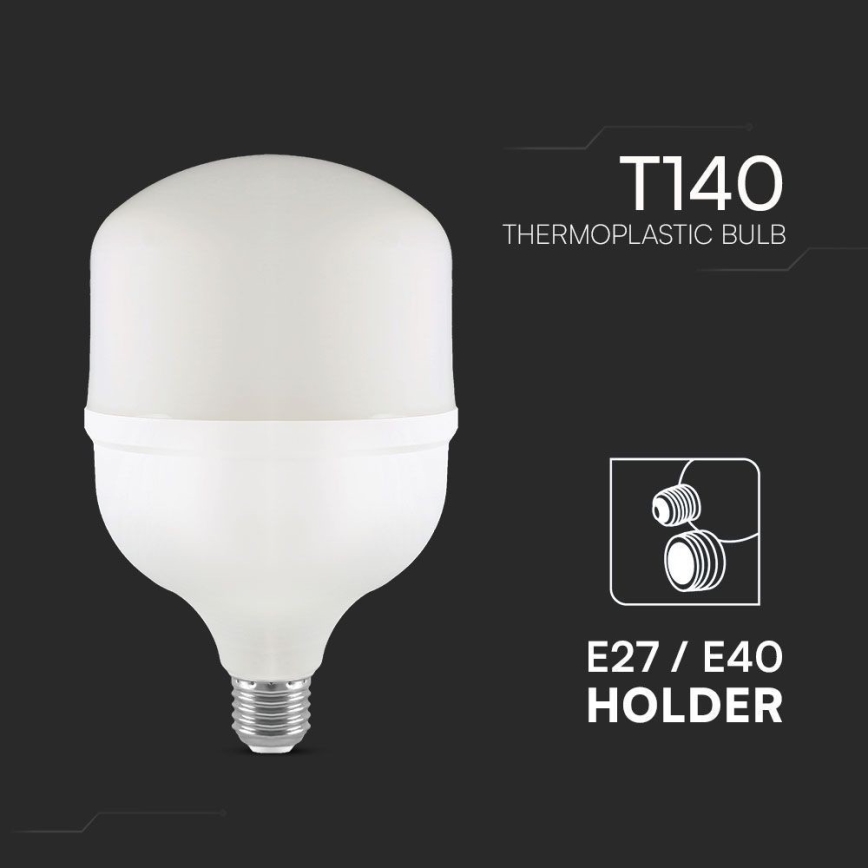 Bombilla LED T140 E40 E27/50W/230V 6500K