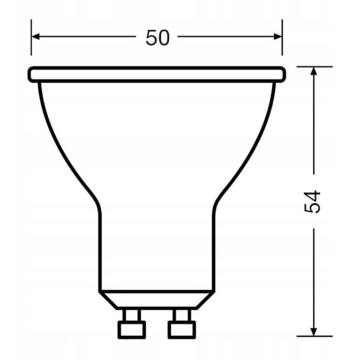 Bombilla LED VALUE PAR16 GU10/6,9W/230V 2700K 36° - Ledvance