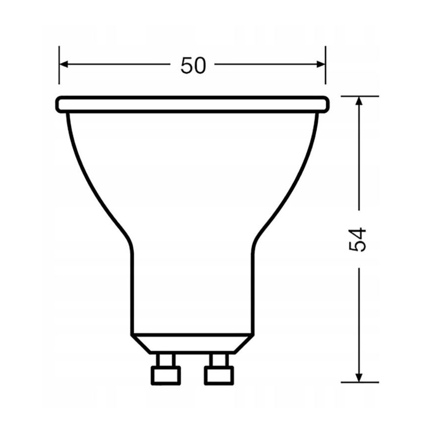 Bombilla LED VALUE PAR16 GU10/6,9W/230V 4000K 120° - Ledvance