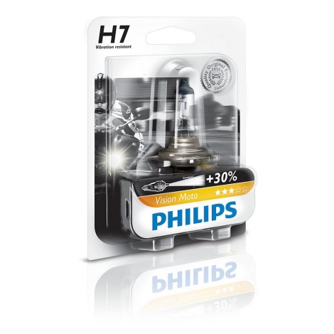 Bombilla H7 Philips Visión PX26D de Philips +30% de luz