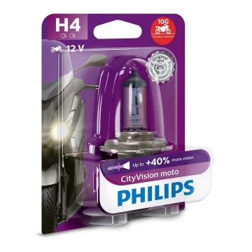 Bombilla para motos Philips X-TREME CITY VISION MOTO 12342CTVBW H4 P43t-38/55W/12V