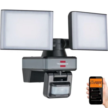 Brennenstuhl - Proyector LED regulable con sensor DUO LED/29,2W/230V 3000-6500K IP54 Wi-Fi