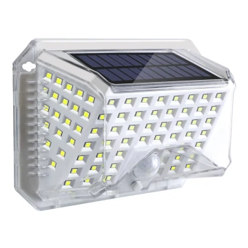 Brilagi - Aplique LED solar con sensor WALLIE LED/4W/5,5V 6500K IP64 plata