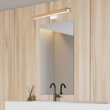 Brilagi - Iluminación LED para espejos de baño WOODY MIRROR LED/12W/230V IP44 roble/blanco