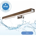 Brilagi - Iluminación LED para espejos de baño WOODY MIRROR LED/12W/230V IP44 roble/cromo