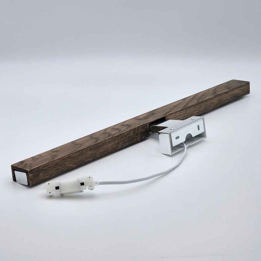 Brilagi - Iluminación LED para espejos de baño WOODY MIRROR LED/12W/230V IP44 roble/cromo