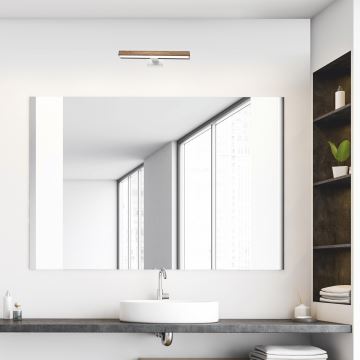 Brilagi - Iluminación LED para espejos de baño WOODY MIRROR LED/8W/230V IP44 roble/blanco