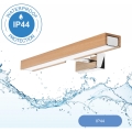 Brilagi - Iluminación LED para espejos de baño WOODY MIRROR LED/8W/230V IP44 roble/cromo