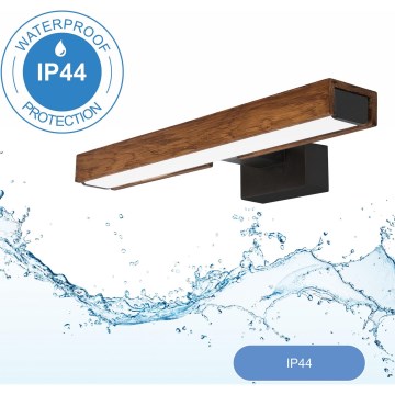 Brilagi - Iluminación LED para espejos de baño WOODY MIRROR LED/8W/230V IP44 roble/negro