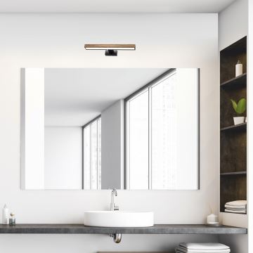 Brilagi - Iluminación LED para espejos de baño WOODY MIRROR LED/8W/230V IP44 roble/negro