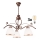 Brilagi - Lámpara de araña LED con cadena ANTICO 3xE27/60W/230V pátina de bronce