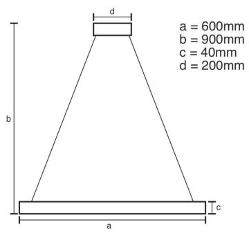 Brilagi - Lámpara de araña LED regulable CIRCLE LED/42W/230V 3000-6500K + control remoto