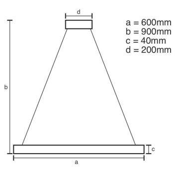 Brilagi - Lámpara de araña LED regulable CIRCLE LED/42W/230V 3000-6500K + control remoto