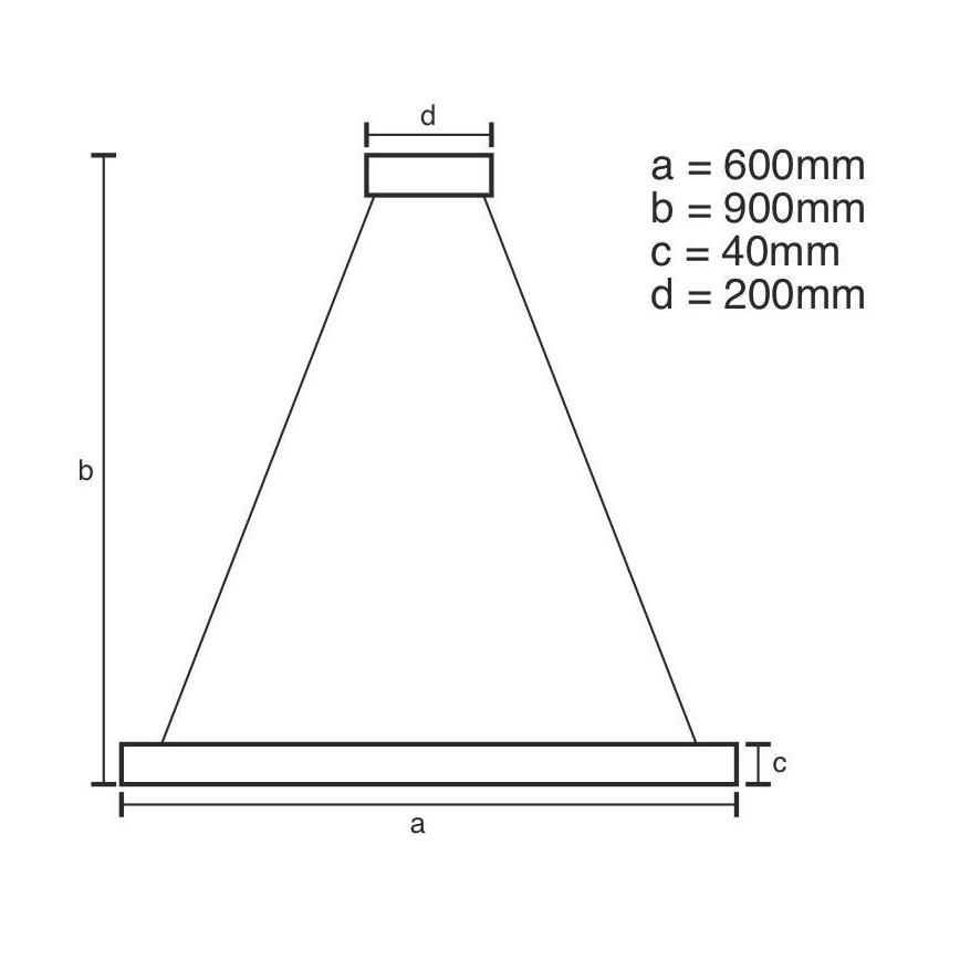 Brilagi - Lámpara de araña LED regulable CIRCLE LED/42W/230V 3000-6500K + control remoto