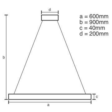 Brilagi - Lámpara de araña LED regulable CIRCLE LED/42W/230V 3000-6500K + control remoto