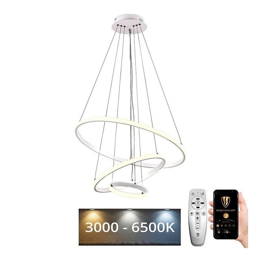 Brilagi - Lámpara de araña LED regulable CIRCLE LED/90W/230V 3000-6500K + control remoto