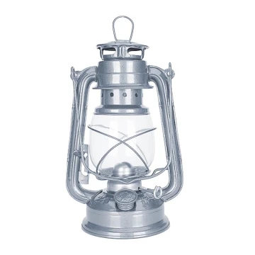 Brilagi - Lámpara de queroseno LANTERN 24,5 cm plata