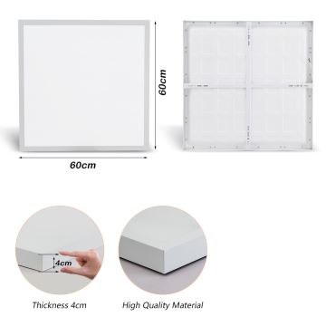 Brilagi - Plafón LED de baño FRAME LED/50W/230V 3000/4000/6000K IP44 blanco