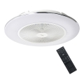 Brilagi - Lámpara LED regulable con ventilador AURA LED/38W/230V 3000-6000K blanco + control remoto