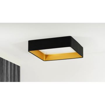 Brilagi - Plafón LED regulable VELVET SQUARE LED/24W/230V 3000/4000/6500K + mando a distancia negro