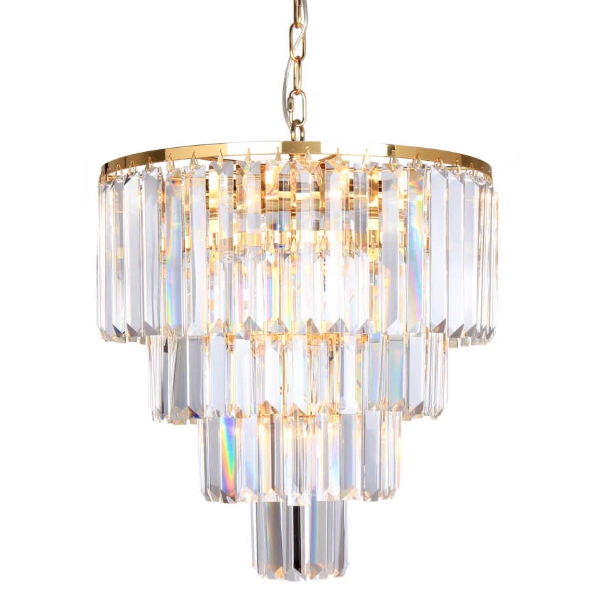 Brilagi - LED Lámpara colgante de cristal MOZART 5xE14/40W/230V dorado