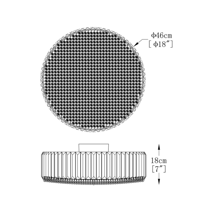 Brilagi - LED Plafón de cristal GLAMOUR 5xG9/42W/230V