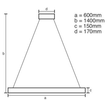 Brilagi - LED Regulable cristal Lámpara araña en una cadena HALO LED/40W/230V + control remoto