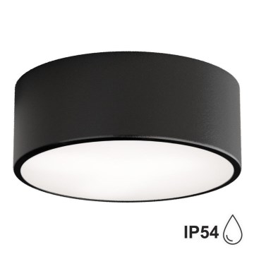 Brilagi - Plafón de baño CLARE 1xE27/24W/230V diá. 20 cm IP54 negro