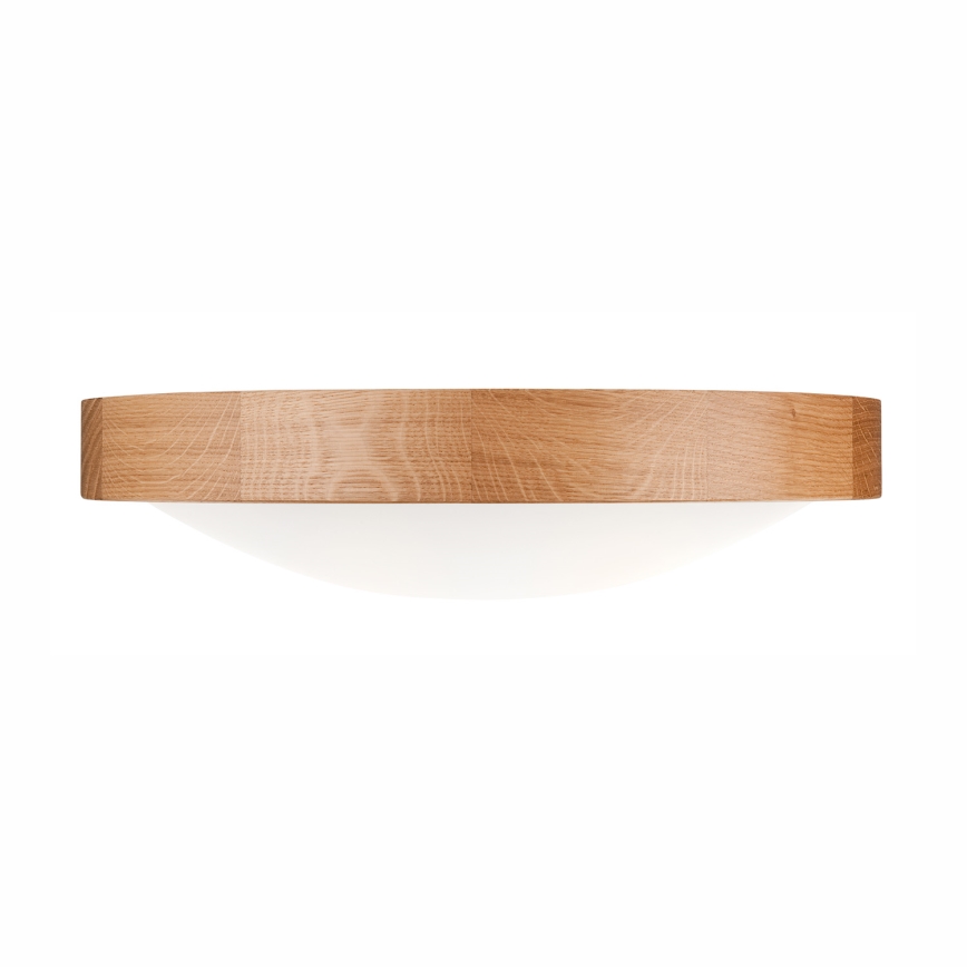 Brilagi - Plafón LED CARVALHO SLIM 2xE27/60W/230V roble diá. 37 cm