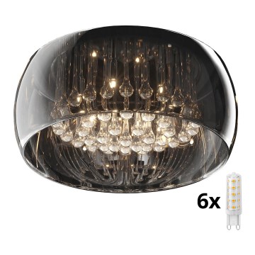 Brilagi - Plafón LED de cristal JEWEL 6xG9/42W/230V