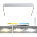 Brilagi - Plafón LED regulable POOL LED/36W/230V 3000-6000K 40x40 cm blanco + control remoto