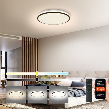 Brilagi - Plafón LED regulable SMART LED/28W/230V 3000-6000K diá. 35 cm Wi-Fi Tuya + control remoto