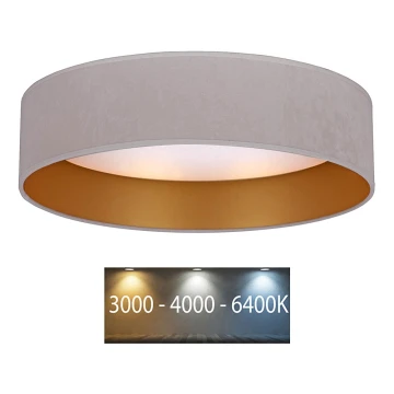 Brilagi - Plafón LED VELVET LED/12W/230V d. 30 cm 3000K/4000K/6400K crema/dorado