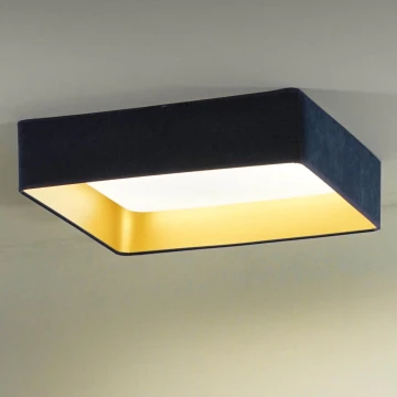 Brilagi - Plafón LED VELVET SQUARE LED/24W/230V azul oscuro