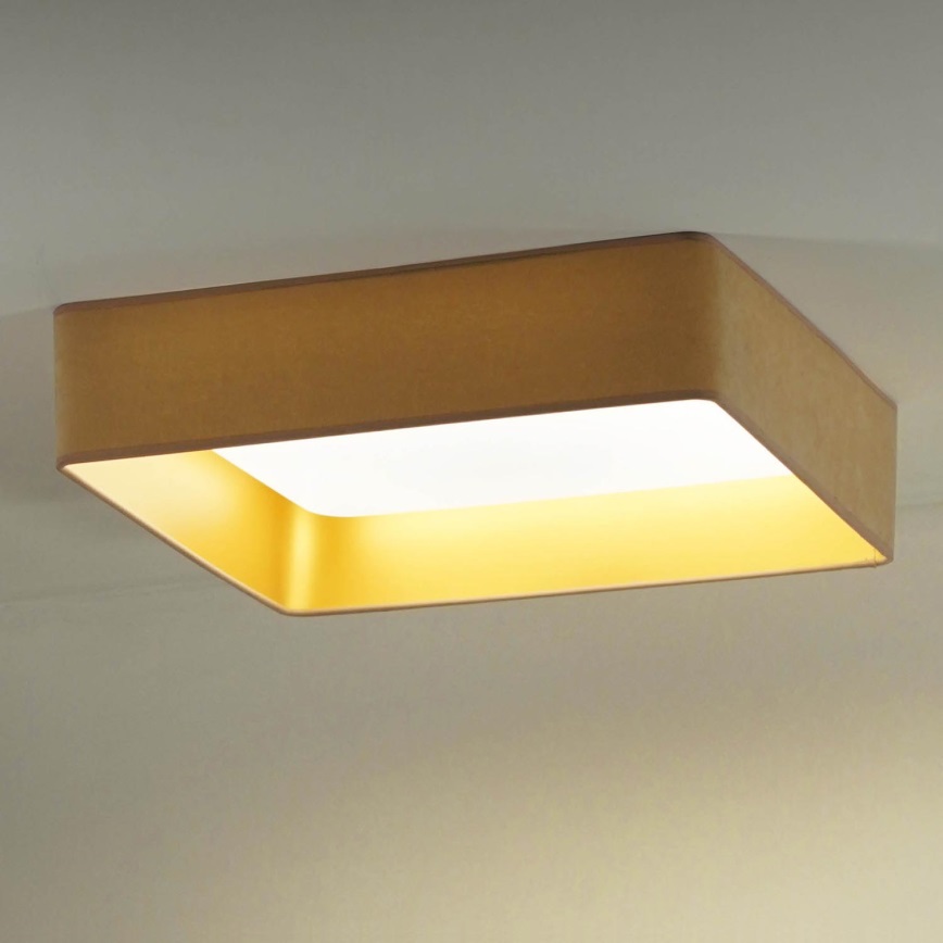 Brilagi - Plafón LED VELVET SQUARE LED/24W/230V beige