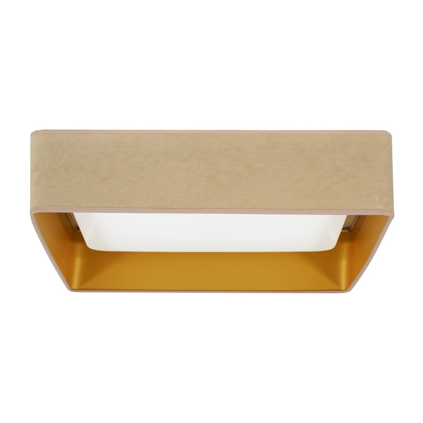 Brilagi - Plafón LED VELVET SQUARE LED/24W/230V beige