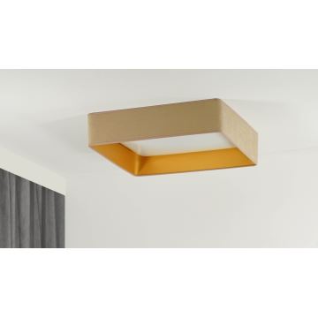 Brilagi - Plafón LED VELVET SQUARE LED/24W/230V beige