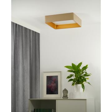 Brilagi - Plafón LED VELVET SQUARE LED/24W/230V beige